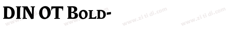 DIN OT Bold字体转换